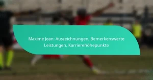 Maxime Jean: Auszeichnungen, Bemerkenswerte Leistungen, Karrierehöhepunkte