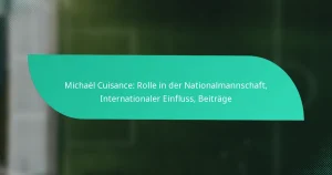 Michaël Cuisance: Rolle in der Nationalmannschaft, Internationaler Einfluss, Beiträge